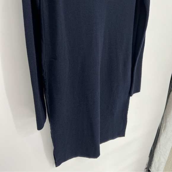 Vince Wool Dark Navy Blue Mixed Media Sweater Dress Size small - Picture 3 of 15